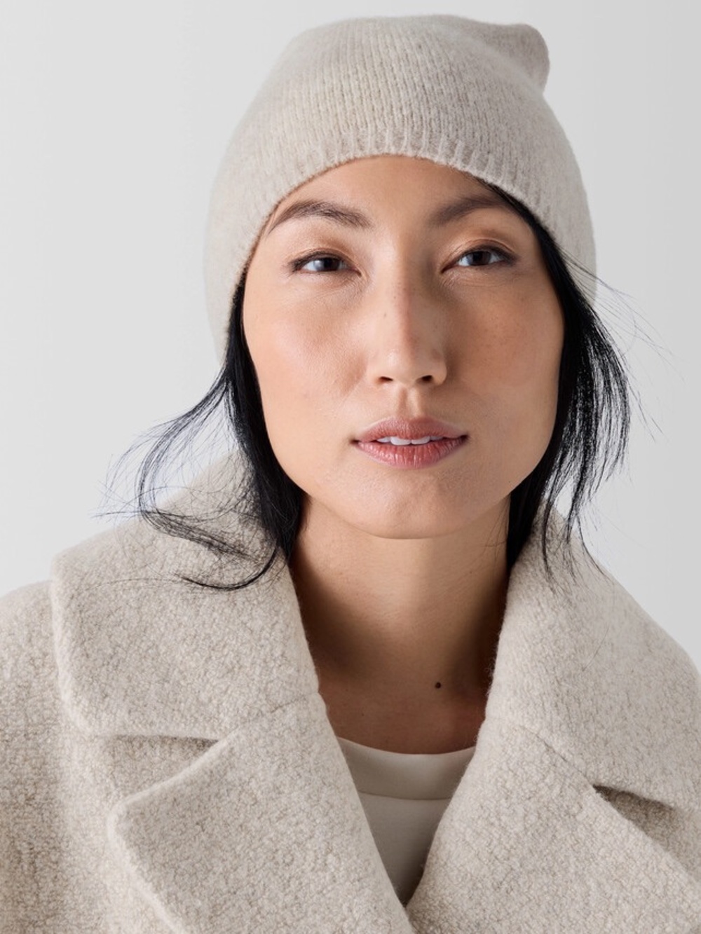 Eileen Fisher Gray Knit Beanie